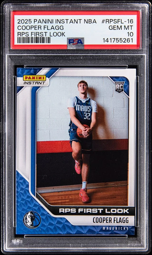 2025-26 Panini Cooper Flagg Instant NBA RPS First Look #RPSFL-16 card image
