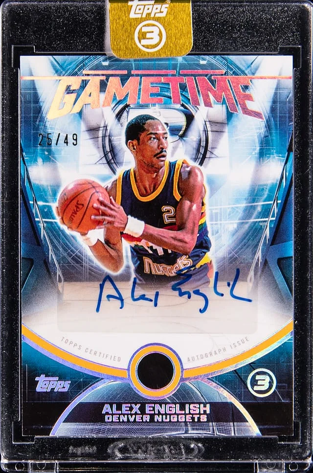 2025-26 Topps Alex English 3 Gametime #GT-AE card image
