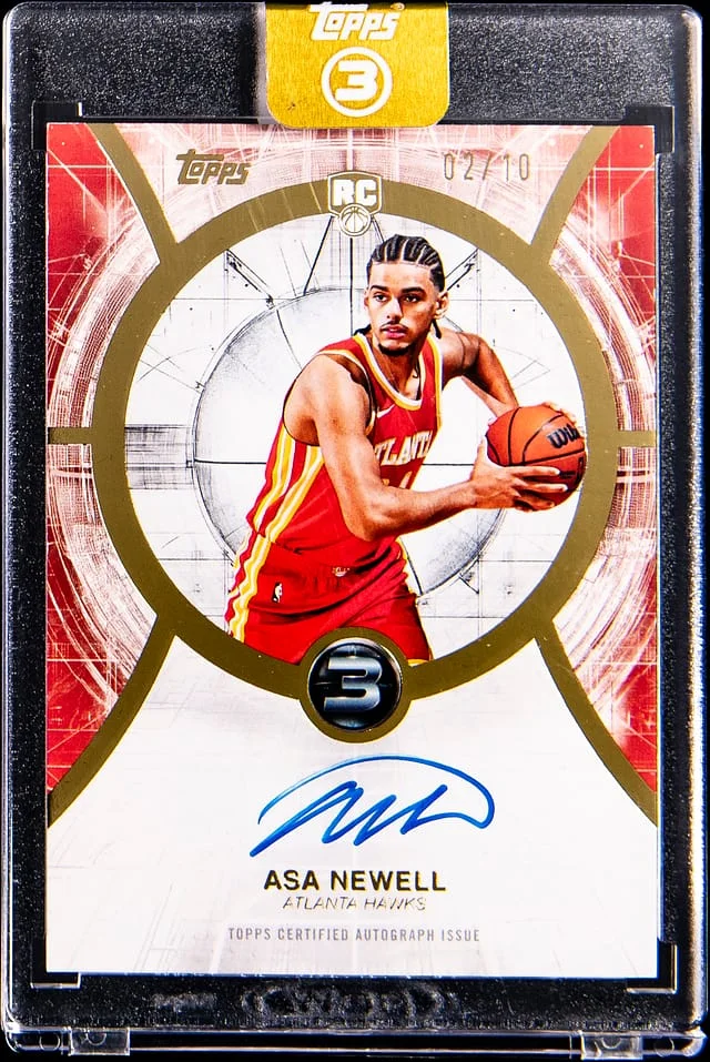 2025-26 Topps Asa Newell 3 Autographs #RA-AN card image