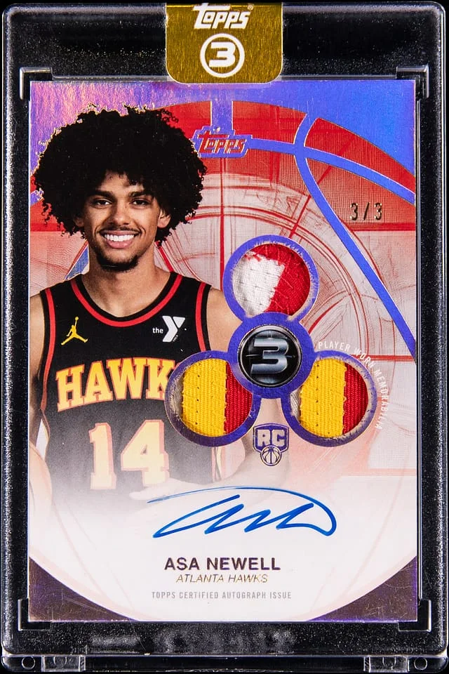 2025-26 Topps Asa Newell 3 3 Patch Autographs #RPV-AN card image