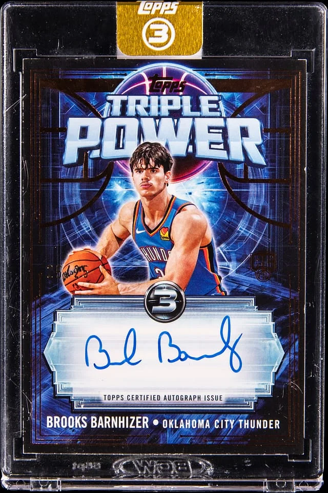 2025-26 Topps Brooks Barnhizer 3 Triple Power Autograph #TP-BB card image