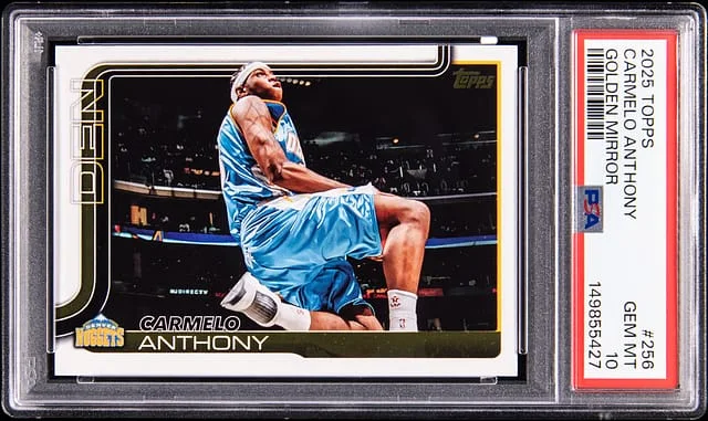 2025-26 Topps Carmelo Anthony Golden Mirror #256 card image
