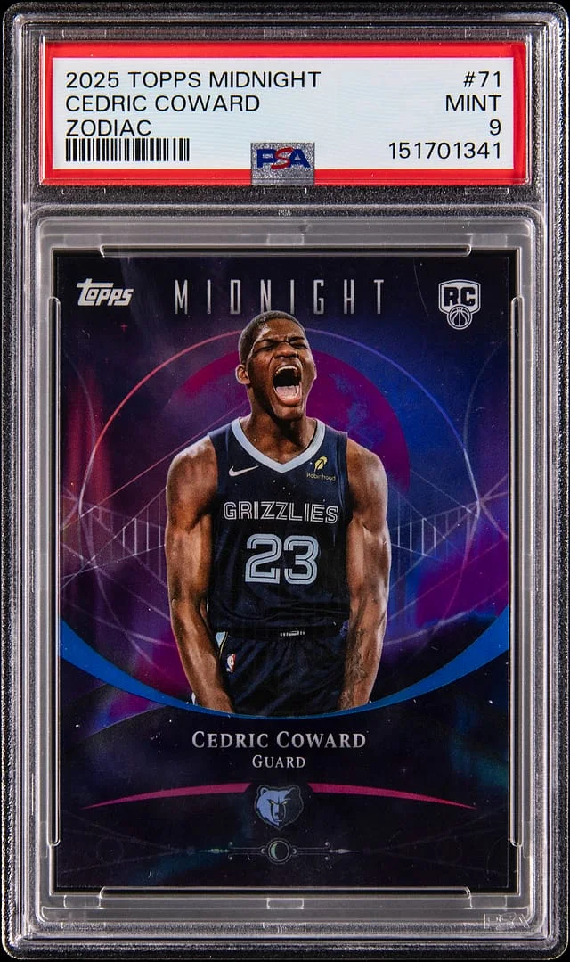 2025-26 Topps Cedric Coward Midnight Zodiac #71 card image