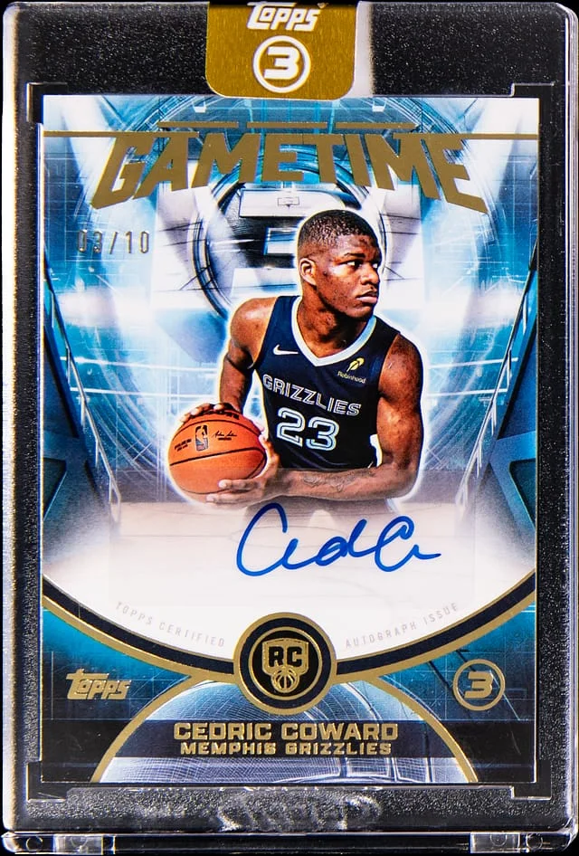 2025-26 Topps Cedric Coward 3 Gametime #GT-CC card image