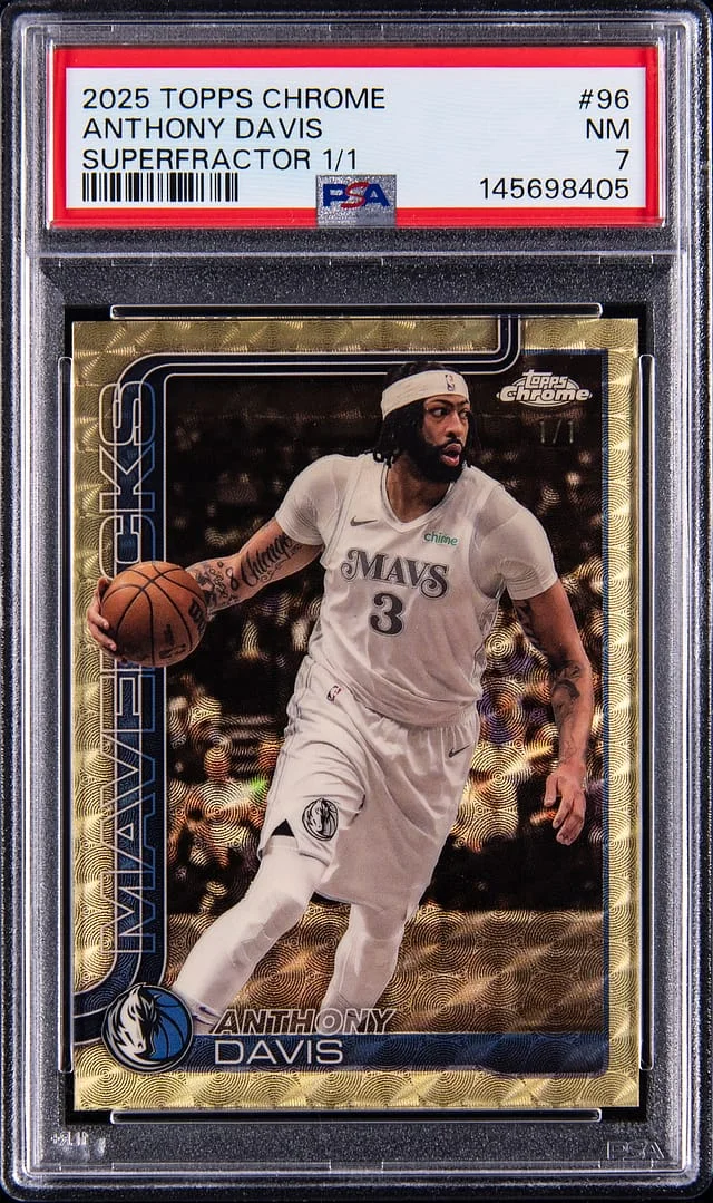 2025-26 Topps Chrome Anthony Davis SuperFractor #96 card image