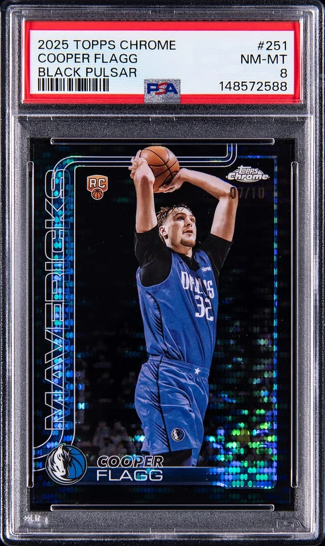 2025-26 Topps Chrome Black Cooper Flagg Pulsar #251 card image