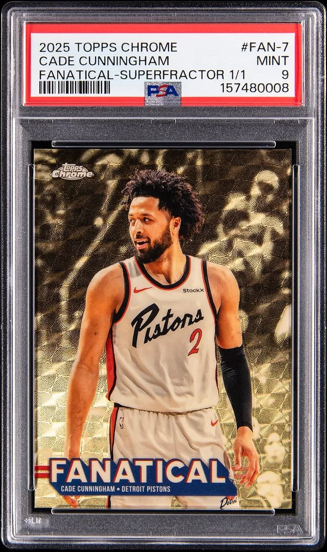 2025-26 Topps Chrome Cade Cunningham Fanatical SuperFractor #FAN-7 card image