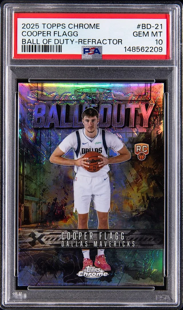 2025-26 Topps Chrome Cooper Flagg Ball Of Duty Refractor #BD-21 card image