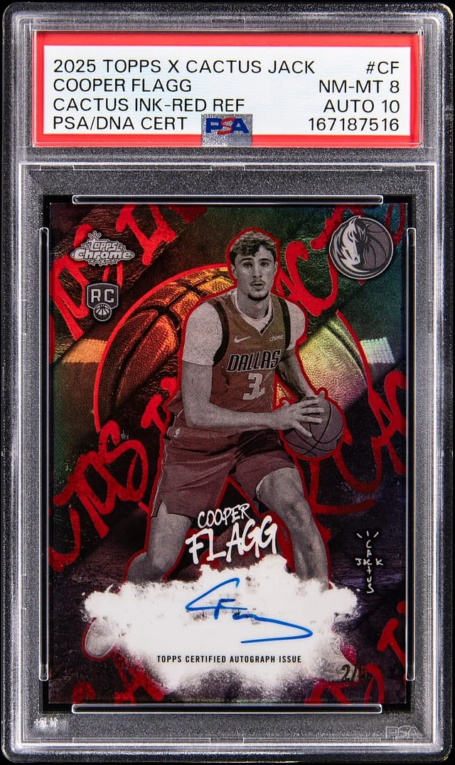 2025-26 Topps Chrome Cooper Flagg Cactus Jack Cactus Ink Red Refractor #CI-CF card image