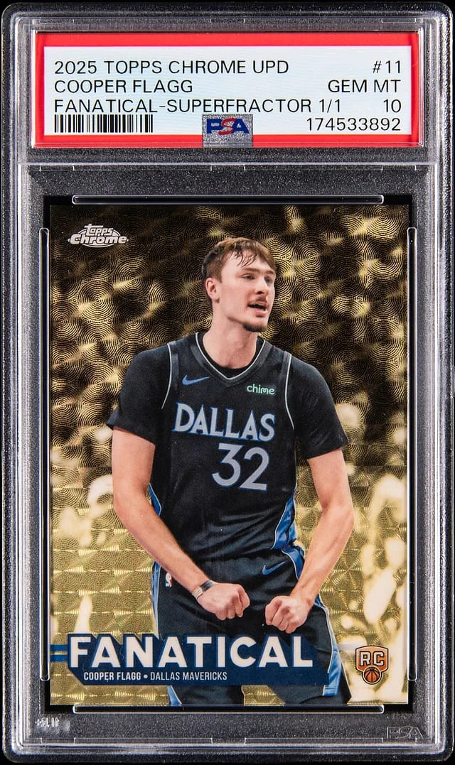 2025-26 Topps Chrome Cooper Flagg Fanatical SuperFractor #FAN-11 card image