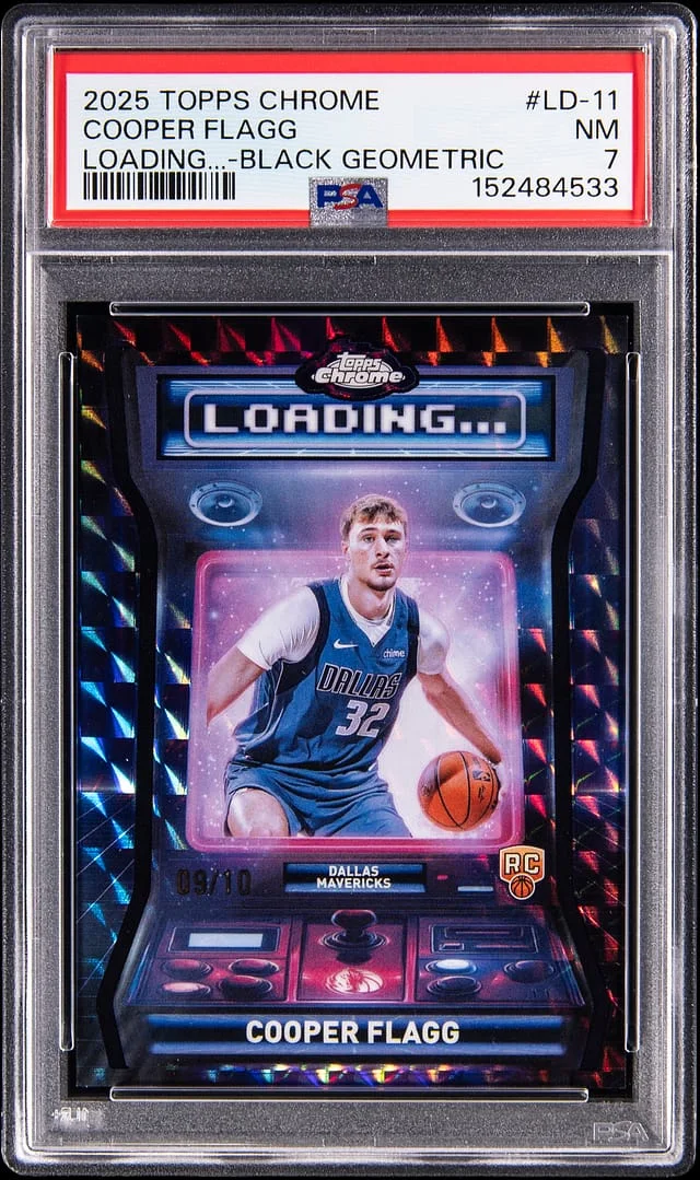 2025-26 Topps Chrome Cooper Flagg Loading... Black Geometric #LD-11 card image