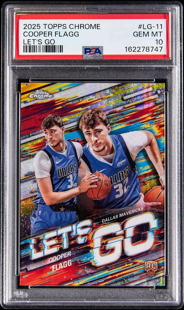 2025-26 Topps Chrome Cooper Flagg Let's Go #LG-11 card image