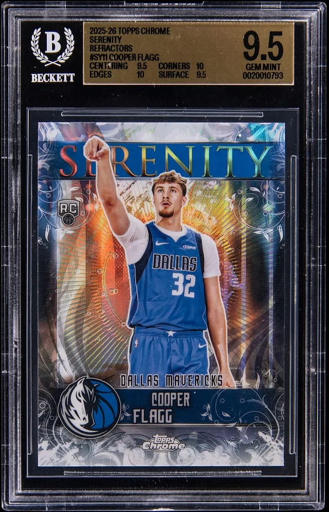 2025-26 Topps Chrome Cooper Flagg Serenity Refractor #SY-11 card image