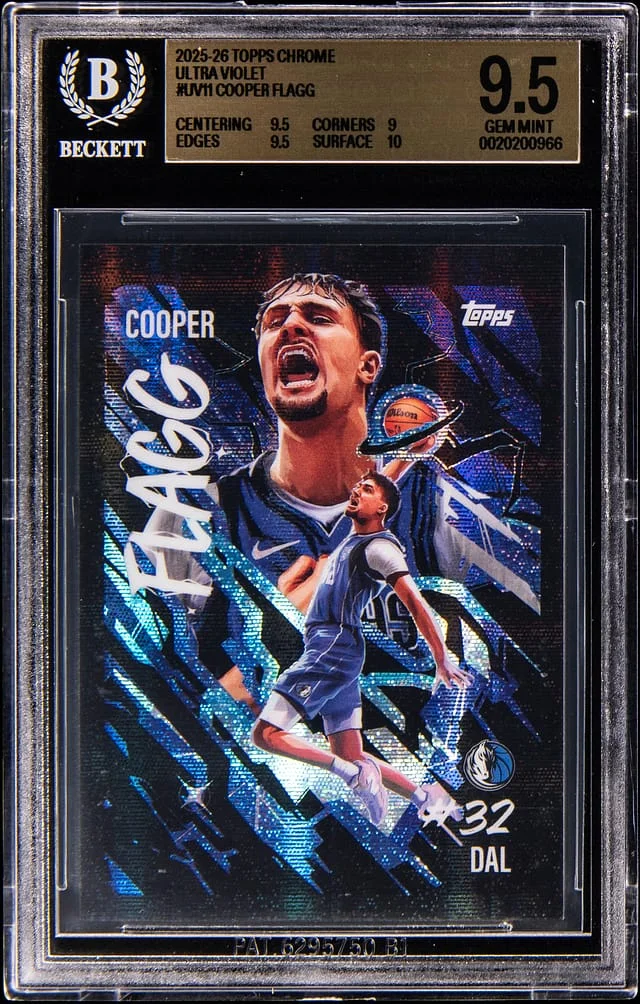 2025-26 Topps Chrome Cooper Flagg Ultra Violet #UV-11 card image