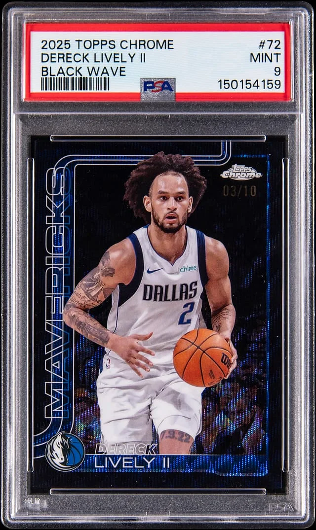 2025-26 Topps Chrome Dereck Lively II Wave #72 card image