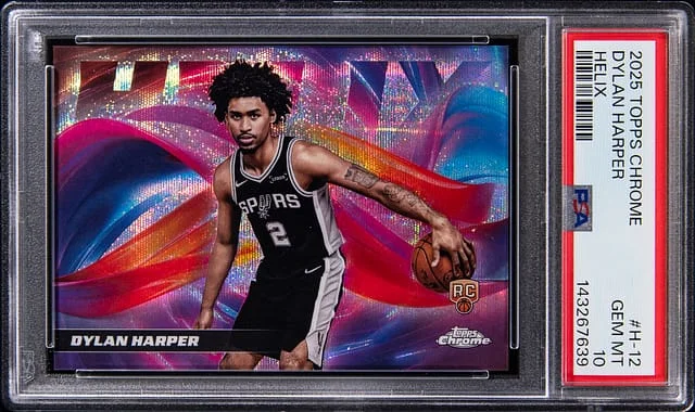 2025-26 Topps Chrome Dylan Harper Helix #H-12 card image