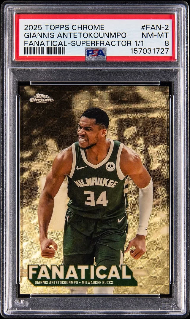 2025-26 Topps Chrome Giannis Antetokounmpo Fanatical SuperFractor #FAN-2 card image