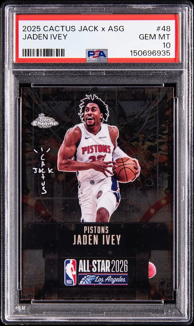 2025-26 Topps Chrome Jaden Ivey Cactus Jack x ASG #48 card image