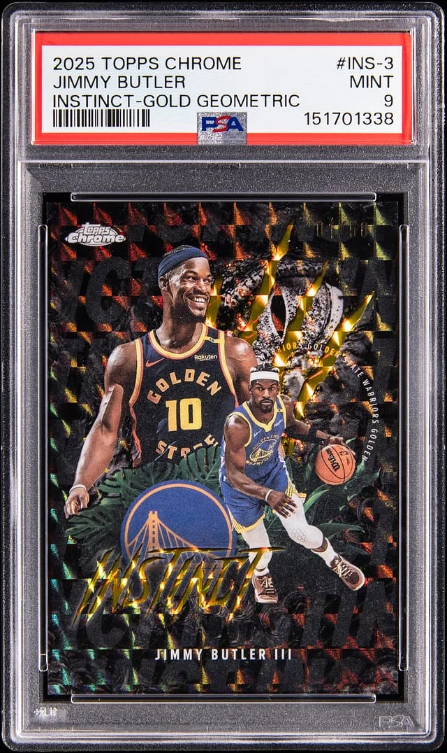 2025-26 Topps Chrome Jimmy Butler Instinct Gold Geometric #INS-3 card image