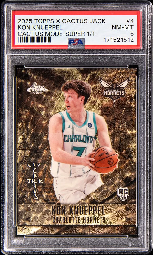 2025-26 Topps Chrome Kon Knueppel x Cactus Jack Cactus Mode Superfractor #CM-4 card image
