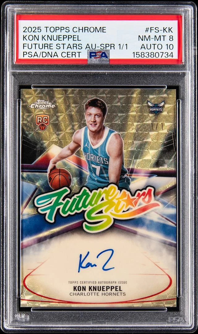 2025-26 Topps Chrome Kon Knueppel Future Stars Autographs SuperFractor #FS-NK card image