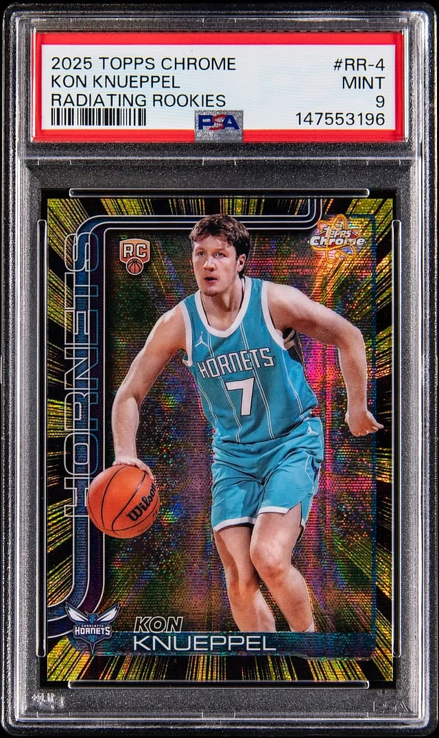 2025-26 Topps Chrome Kon Knueppel Radiating Rookies #RR-4 card image