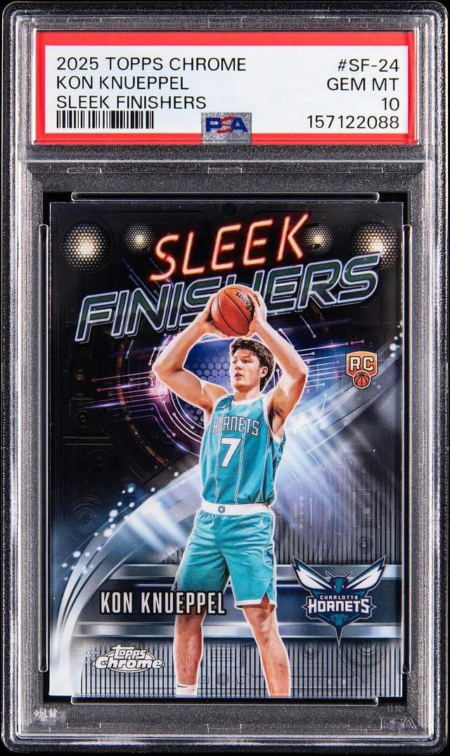 2025-26 Topps Chrome Kon Knueppel Sleek Finishers #SF-24 card image