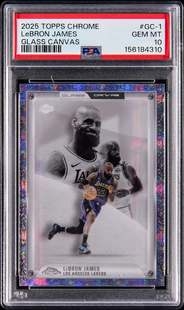 2025-26 Topps Chrome LeBron James Glass Canvas #GC-1 card image