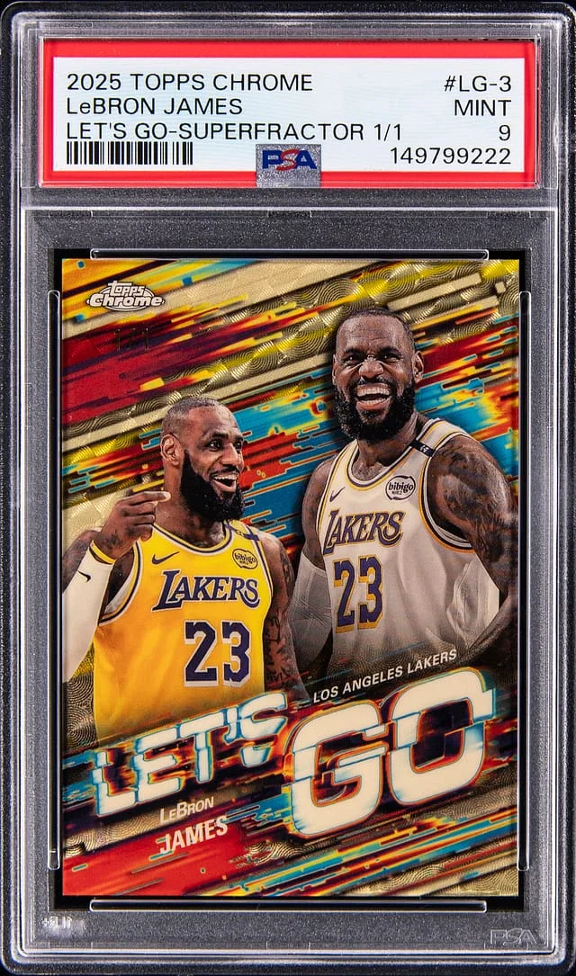 2025-26 Topps Chrome LeBron James Let's Go SuperFractor #LG-3 card image