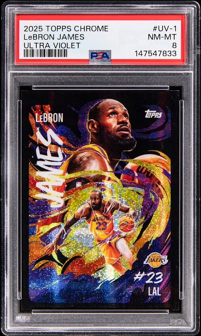 2025-26 Topps Chrome LeBron James Ultra Violet #UV-1 card image
