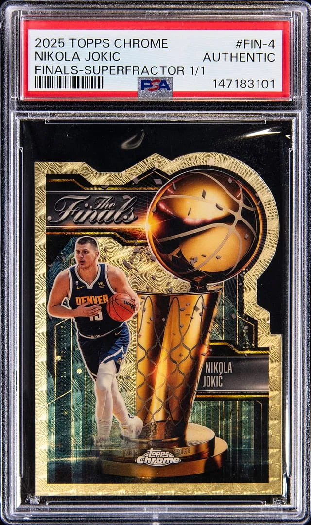 2025-26 Topps Chrome Nikola Jokic Finals SuperFractor #FIN-4 card image