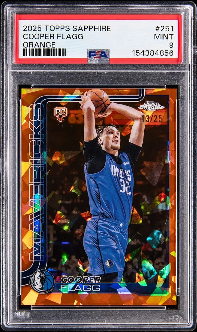 2025-26 Topps Chrome Sapphire Cooper Flagg Orange #251 card image