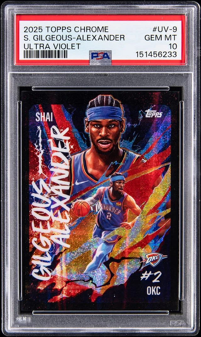 2025-26 Topps Chrome Shai Gilgeous-Alexander Ultra Violet All-Stars #UV-9 card image