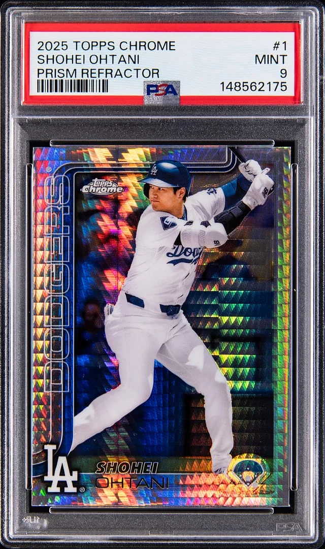 2025-26 Topps Chrome Shohei Ohtani Prism Refractor #1 card image