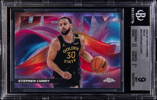 2025-26 Topps Chrome Stephen Curry Helix #H-3 card image