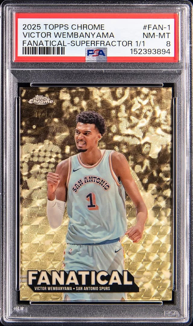 2025-26 Topps Chrome Victor Wembanyama Fanatical SuperFractor #FAN-1 card image