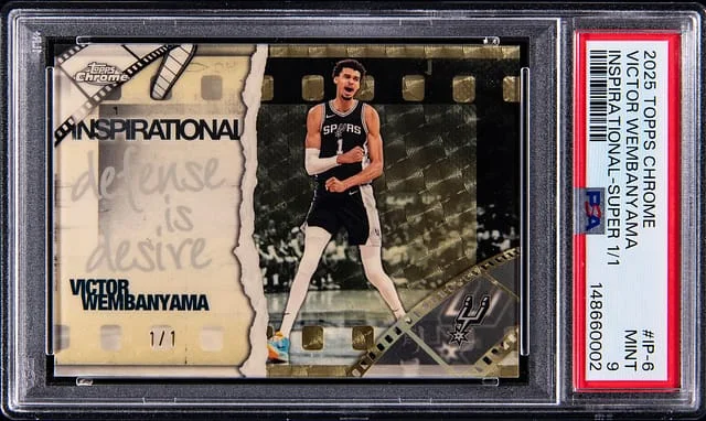 2025-26 Topps Chrome Victor Wembanyama Inspirational SuperFractor #IP-6 card image