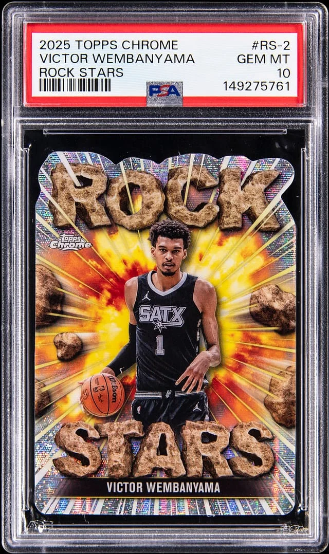 2025-26 Topps Chrome Victor Wembanyama Rock Stars #RS-2 card image
