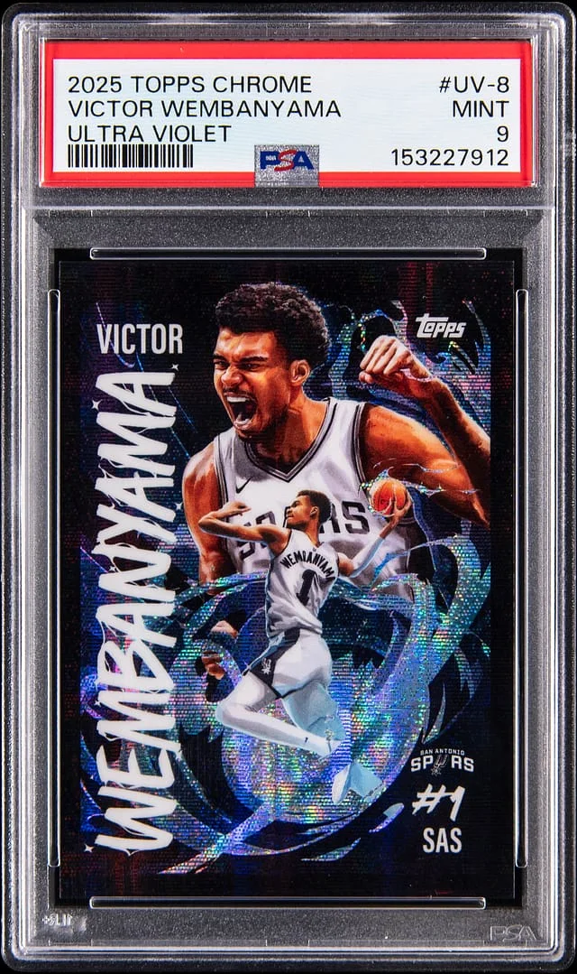 2025-26 Topps Chrome Victor Wembanyama Ultra Violet #UV-8 card image