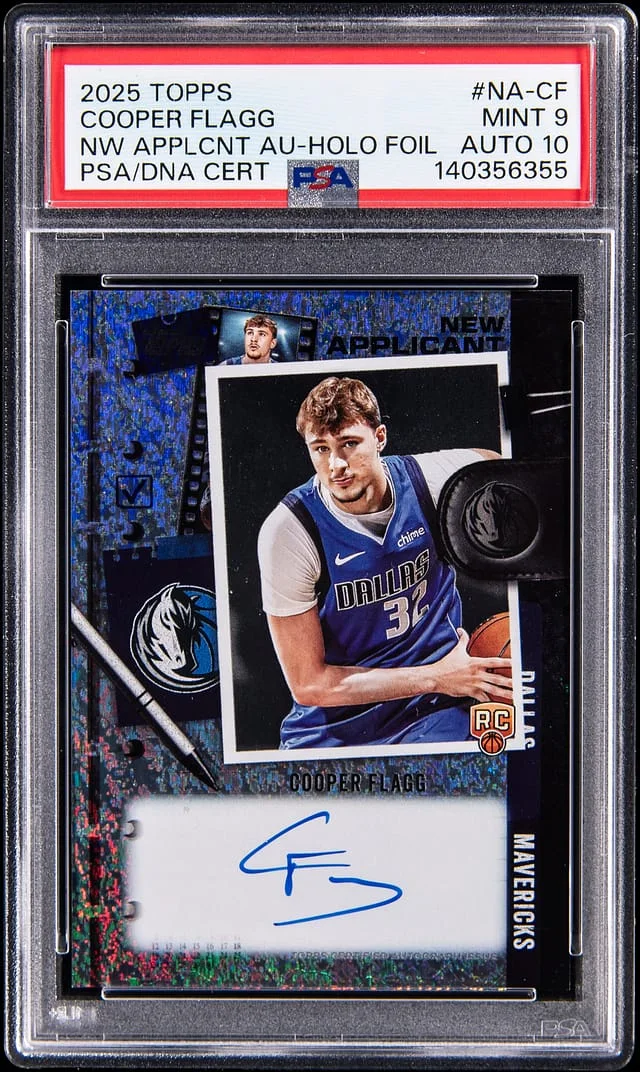 2025-26 Topps Cooper Flagg New Applicant Autograph Holo Foil #NA-CF card image