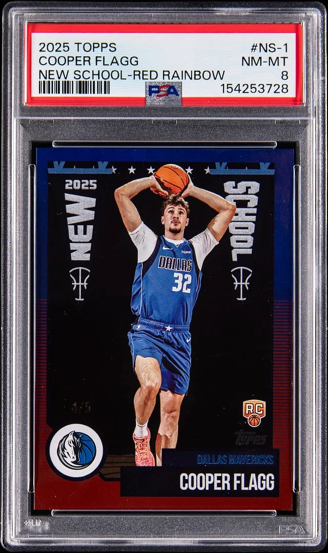 2025-26 Topps Cooper Flagg New School Red Rainbow #NS-1 card image