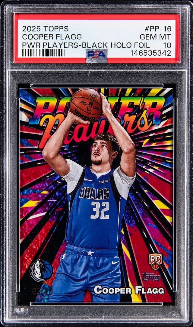 2025-26 Topps Cooper Flagg Power Players Black Holo Foil #PP-16 card image