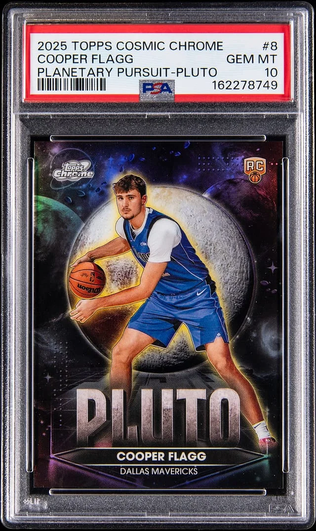 2025-26 Topps Cooper Flagg Cosmic Chrome Planetary Pursuit Pluto #PPP-8 card image