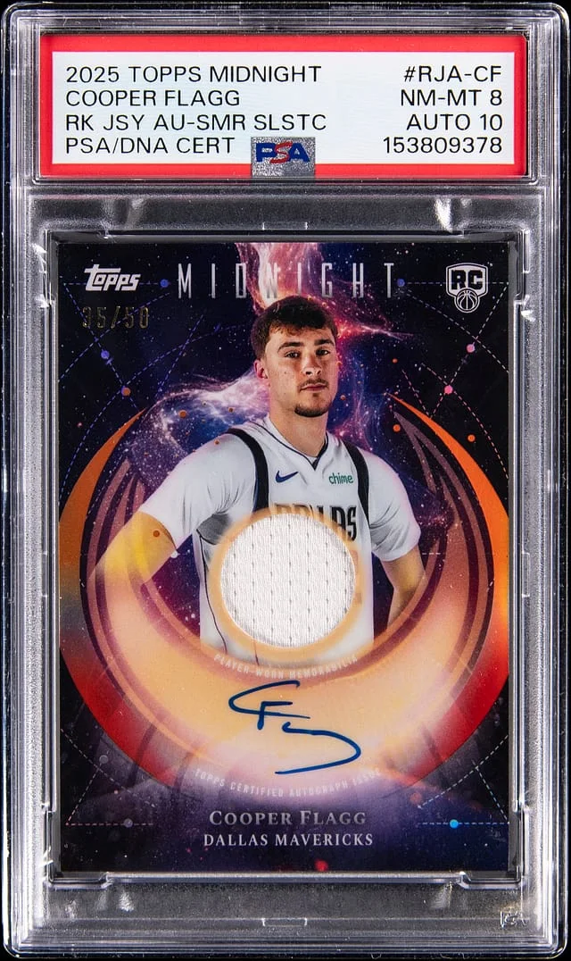 2025-26 Topps Cooper Flagg Midnight Jersey Autographs Summer Solstice #RJA-CF card image