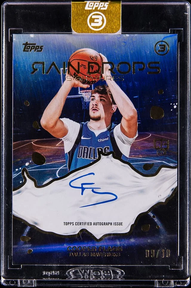 2025-26 Topps Cooper Flagg 3 Rain Drops Signatures #RS-CF card image