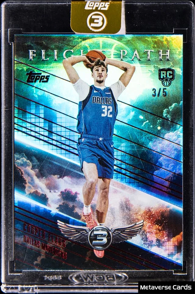 2025-26 Topps Cooper Flagg - Topps Encased 3 Flight Path Ruby #FP-1 card image