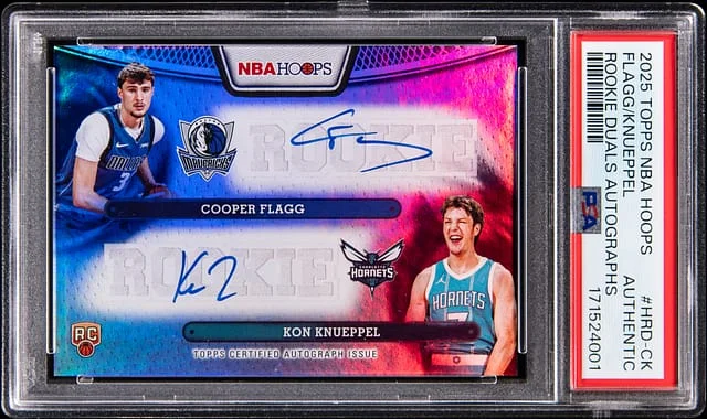2025-26 Topps Cooper Flagg/Kon Knueppel NBA Hoops Duals Autographs #HRD-CK card image