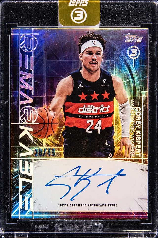 2025-26 Topps Corey Kispert 3 Remarkable #RM-CK card image