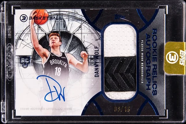 2025-26 Topps Danny Wolf 3 Relics Autographs #RRA-DW card image