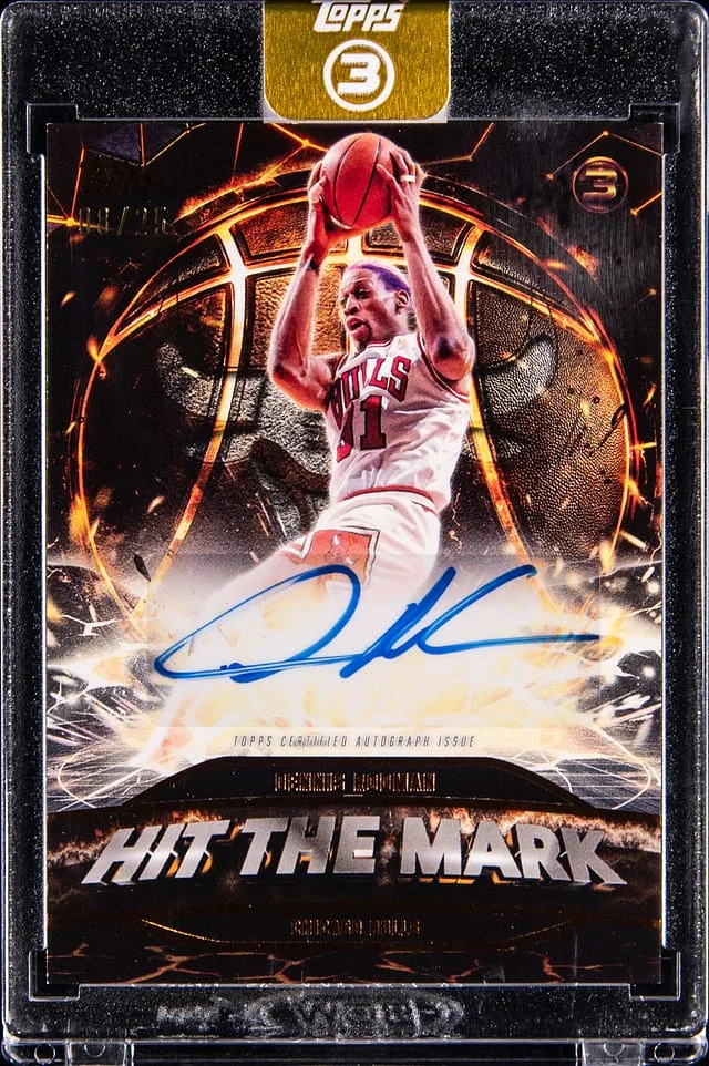 2025-26 Topps Dennis Rodman 3 Hit The Mark #HM-DR card image